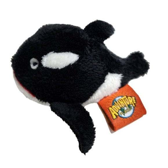 Adventure Planet Mini Orca Killer Whale Plush Stuffed Animal Rare HTF 4 Inches - Picture 1 of 9